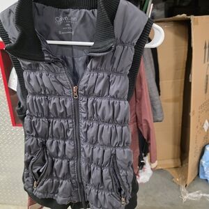 Calvin Klein Charcoal Quilted Vest